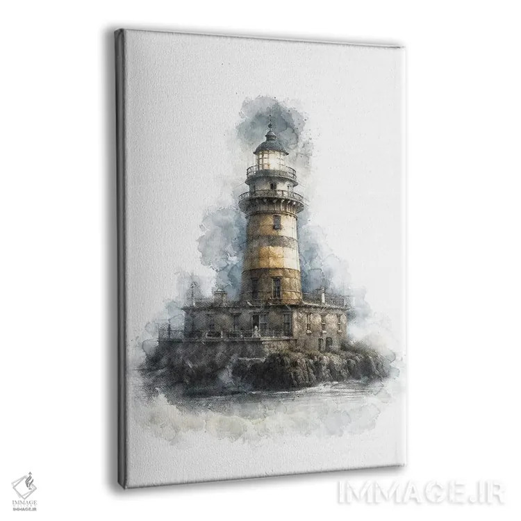 تابلو دکوراتیو فانوس دریایی اثر کورنل ولاد - نمای پرسپکتیو محصول