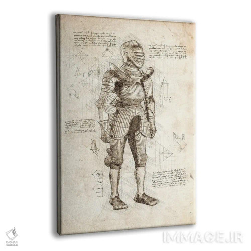 تابلو دکوراتیو زره جنگی اثر کورنل ولاد - نمای پرسپکتیو محصول