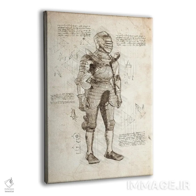 تابلو دکوراتیو زره جنگی اثر کورنل ولاد - نمای پرسپکتیو محصول