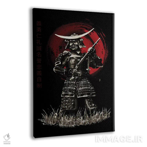 تابلو دکوراتیو سامورایی بوشیدو در حال نگه داشتن تفنگ اثر کورنل ولاد - نمای پرسپکتیو محصول