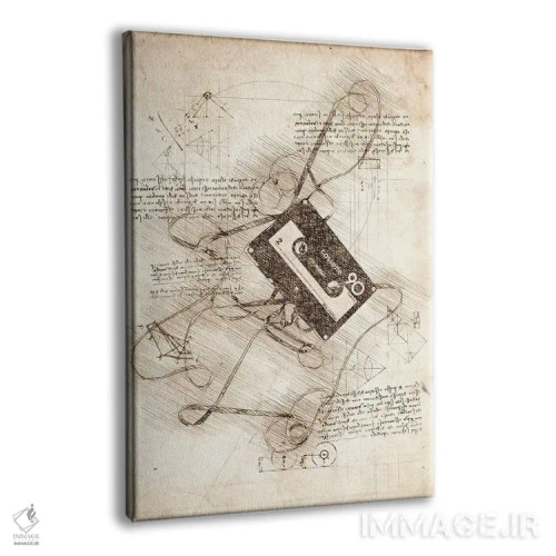 تابلو دکوراتیو نوار کاست اثر کورنل ولاد - نمای پرسپکتیو محصول