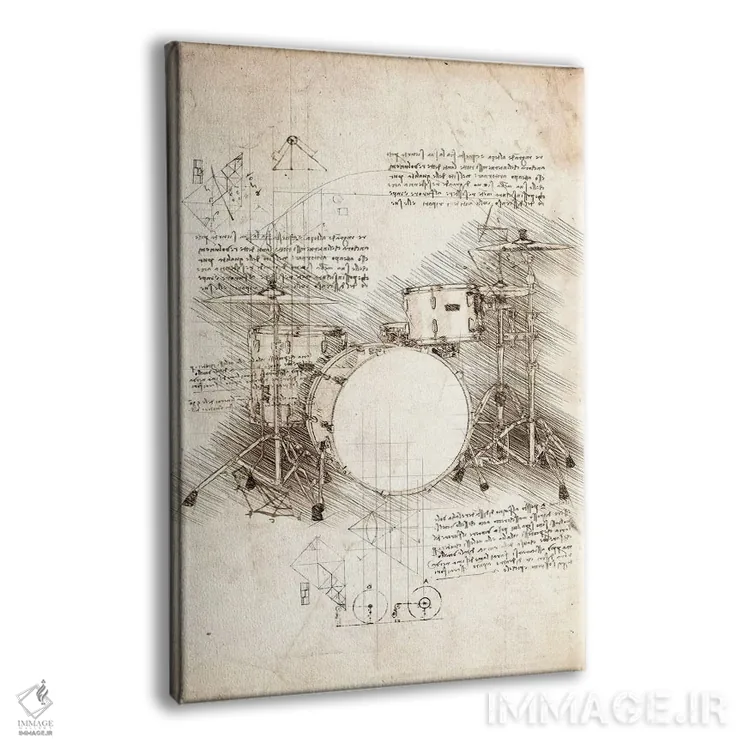 تابلو دکوراتیو ست درام اثر کورنل ولاد - نمای پرسپکتیو محصول