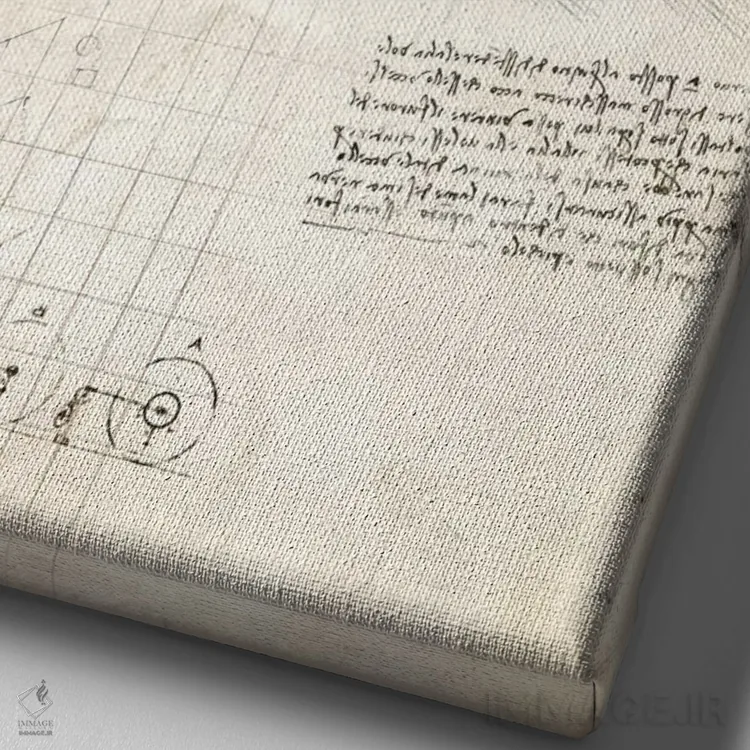 تابلو دکوراتیو صفحه شطرنج اثر کورنل ولاد - نمای نزدیک بافت بوم