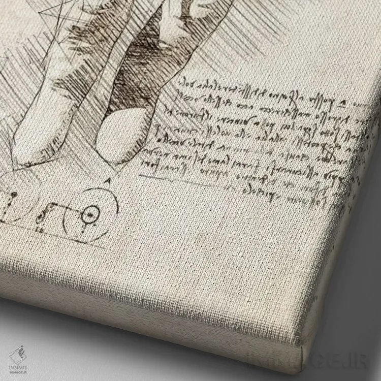 تابلو دکوراتیو لباس فضانوردی اثر کورنل ولاد - نمای نزدیک بافت بوم