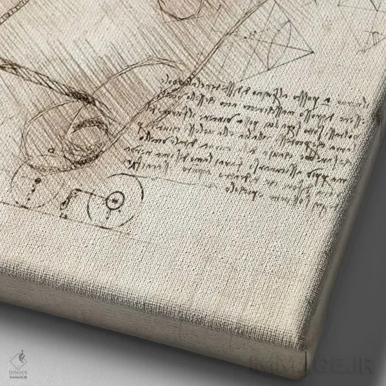 تابلو دکوراتیو نوار کاست اثر کورنل ولاد - نمای نزدیک بافت بوم