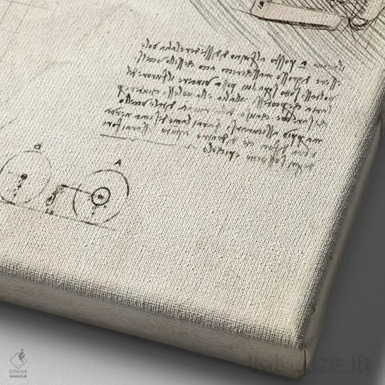 تابلو دکوراتیو تپانچه اثر کورنل ولاد - نمای نزدیک بافت بوم