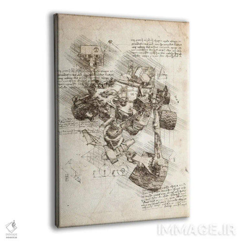 تابلو دکوراتیو کاوشگر کنجکاوی مریخ اثر کورنل ولاد - نمای پرسپکتیو محصول