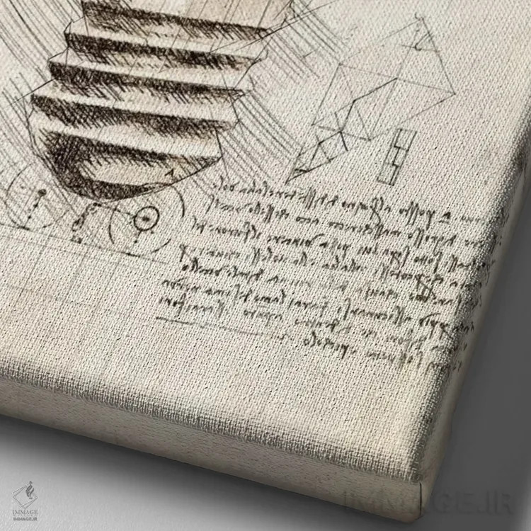 تابلو دکوراتیو لامپ اثر کورنل ولاد - نمای نزدیک بافت بوم