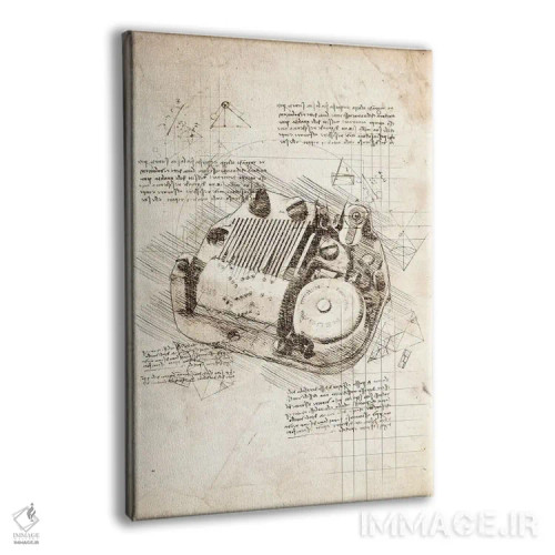 تابلو دکوراتیو جعبه موسیقی اثر کورنل ولاد - نمای پرسپکتیو محصول