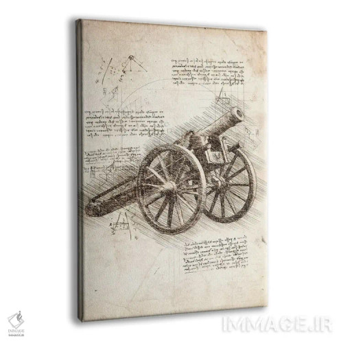 تابلو دکوراتیو توپ قدیمی اثر کورنل ولاد - نمای پرسپکتیو محصول