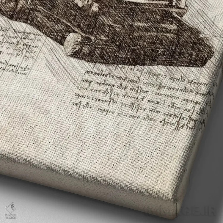 تابلو دکوراتیو دوربین قدیمی اثر کورنل ولاد - نمای نزدیک بافت بوم