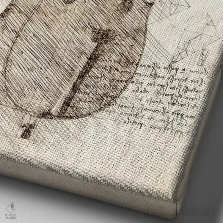 تابلو دکوراتیو ویولنسل اثر کورنل ولاد - نمای نزدیک بافت بوم