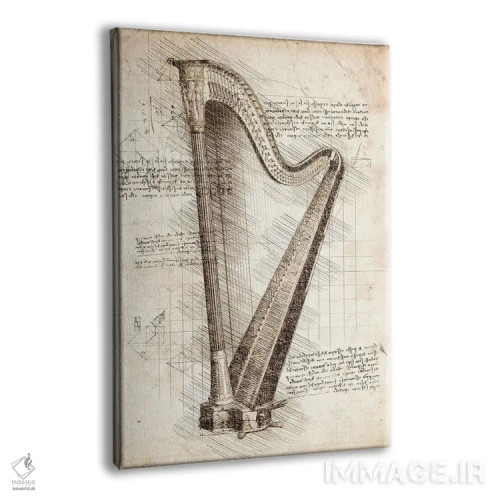 تابلو دکوراتیو چنگ اثر کورنل ولاد - نمای پرسپکتیو محصول