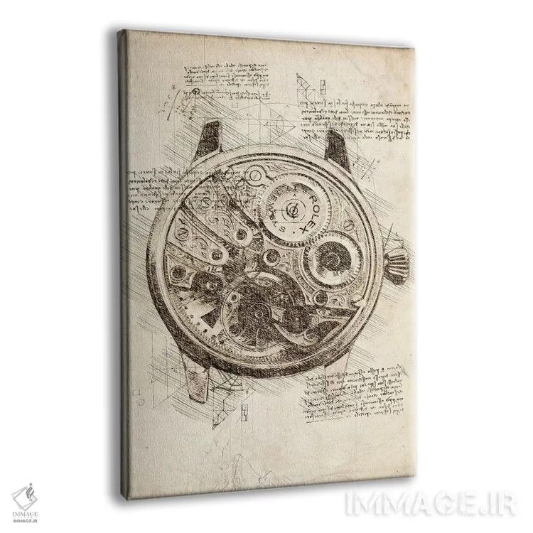 تابلو دکوراتیو اجزای داخلی رولکس اثر کورنل ولاد - نمای پرسپکتیو محصول