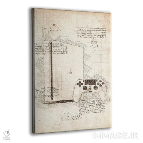 تابلو دکوراتیو پلی استیشن ۴ اثر کورنل ولاد - نمای پرسپکتیو محصول