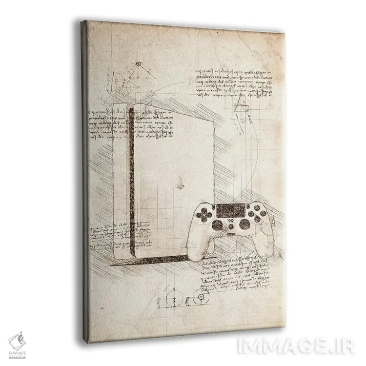 تابلو دکوراتیو پلی استیشن ۴ اثر کورنل ولاد - نمای پرسپکتیو محصول