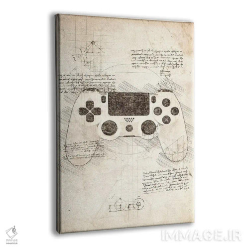 تابلو دکوراتیو دسته بازی پلی استیشن 4 اثر کورنل ولاد - نمای پرسپکتیو محصول