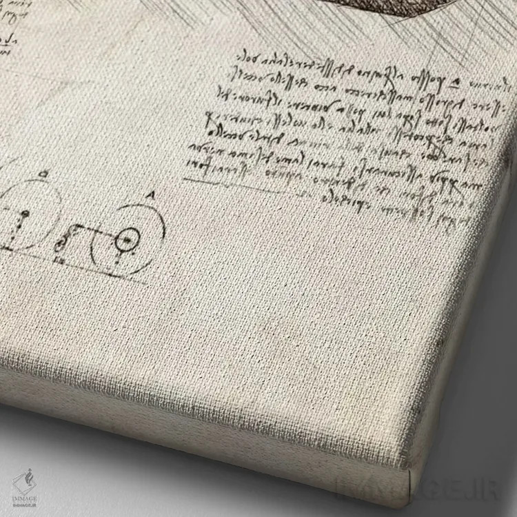 تابلو دکوراتیو تانک اثر کورنل ولاد - نمای نزدیک بافت بوم