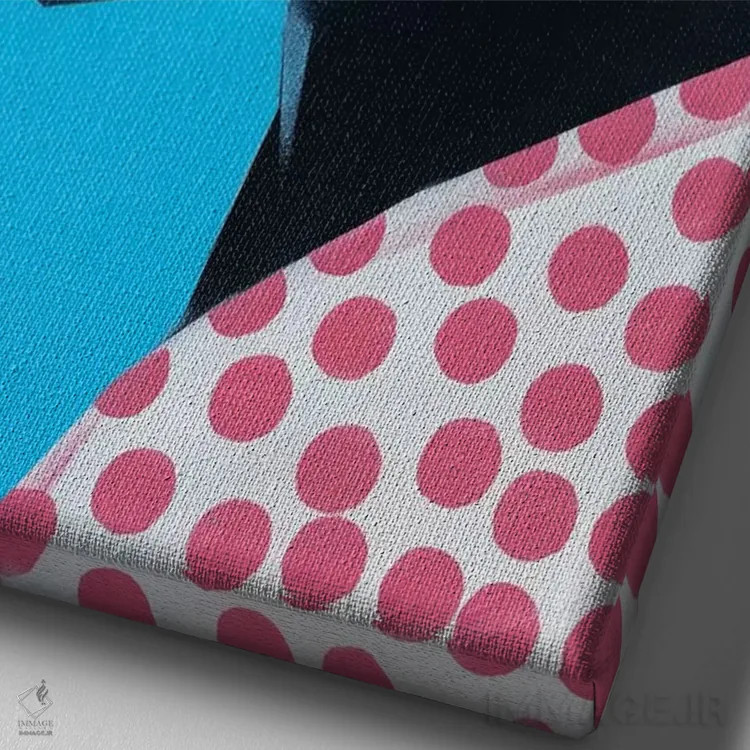 تابلو مدرن بامبا اثر وی کالونتو - نمای نزدیک بافت بوم