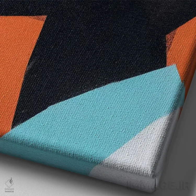 تابلو مدرن کابکا II اثر وی کالونتو - نمای نزدیک بافت بوم