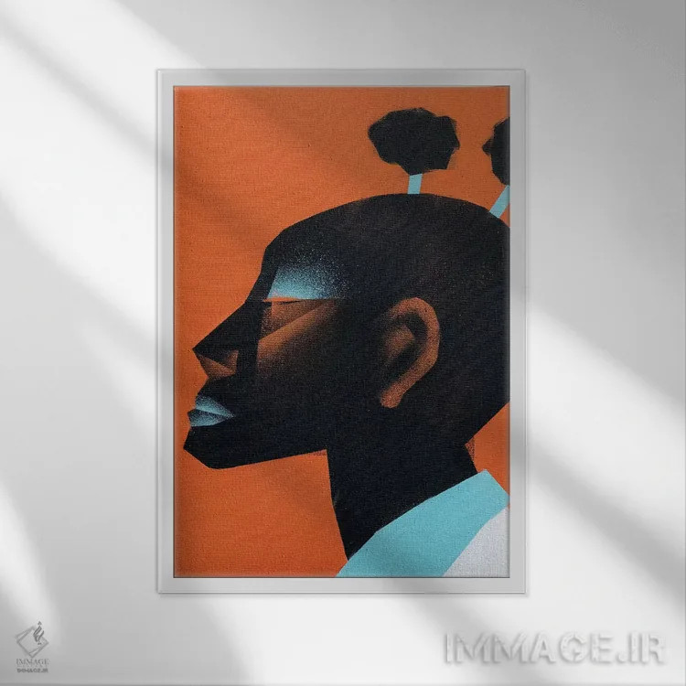 تابلو مدرن کابکا II اثر وی کالونتو - نمای قابدار سفید