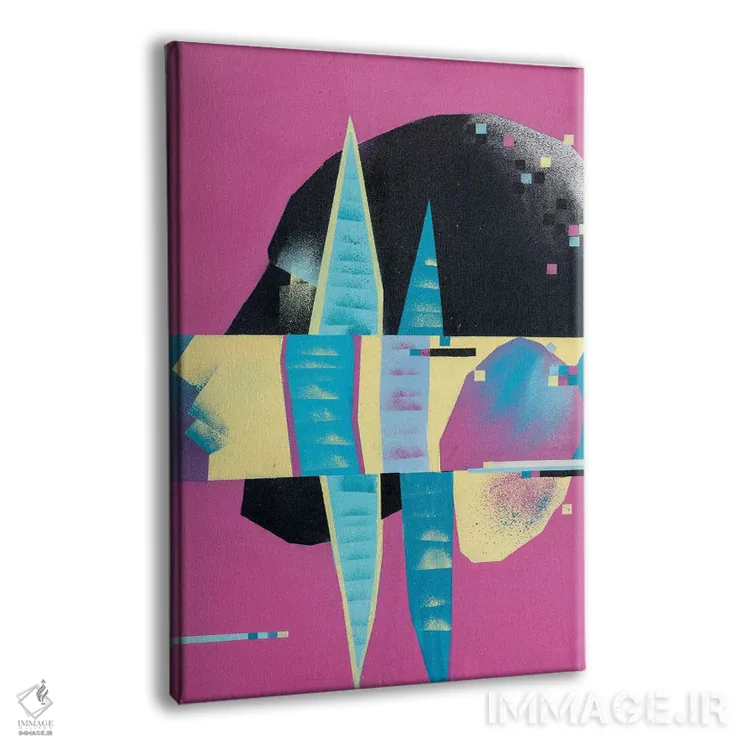 تابلو مدرن حال آینده II اثر وی کالونتو - نمای پرسپکتیو محصول