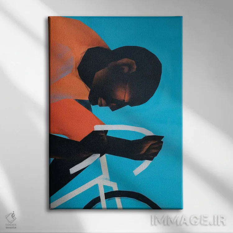 تابلو مدرن میجر I اثر وی کالونتو - نمای روبهرو روی دیوار