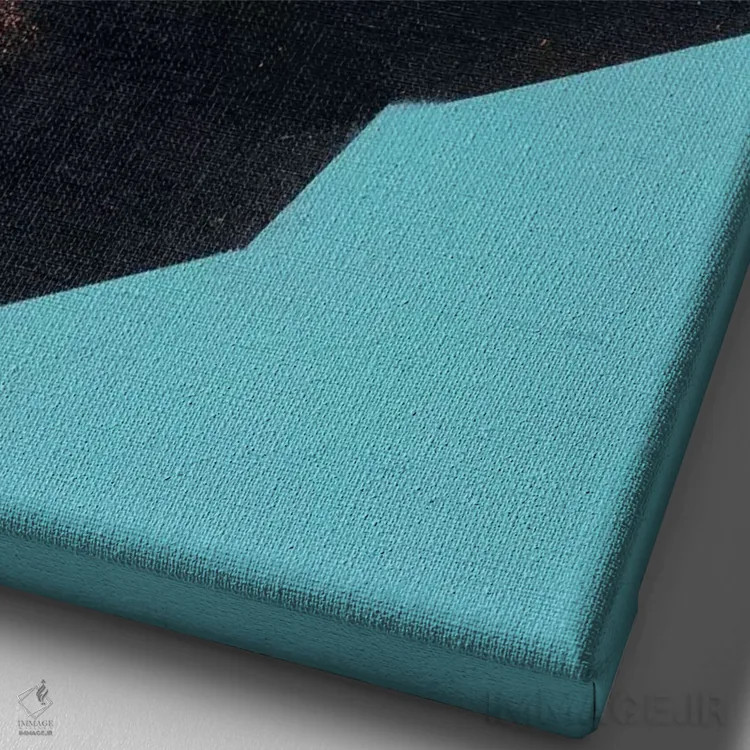 تابلو مدرن سر I اثر وی کالونتو - نمای نزدیک بافت بوم