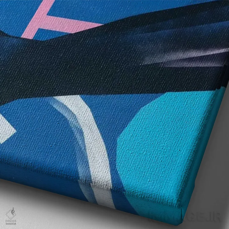 تابلو مدرن میجر II اثر وی کالونتو - نمای نزدیک بافت بوم