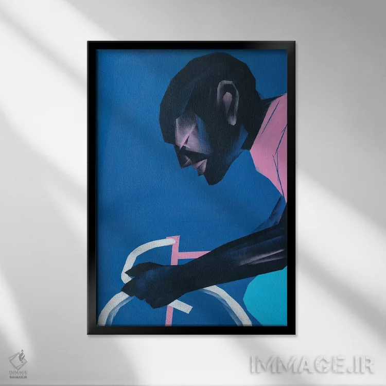 تابلو مدرن میجر II اثر وی کالونتو - نمای قابدار مشکی