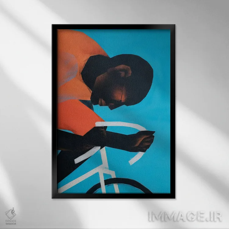 تابلو مدرن میجر I اثر وی کالونتو - نمای قابدار مشکی