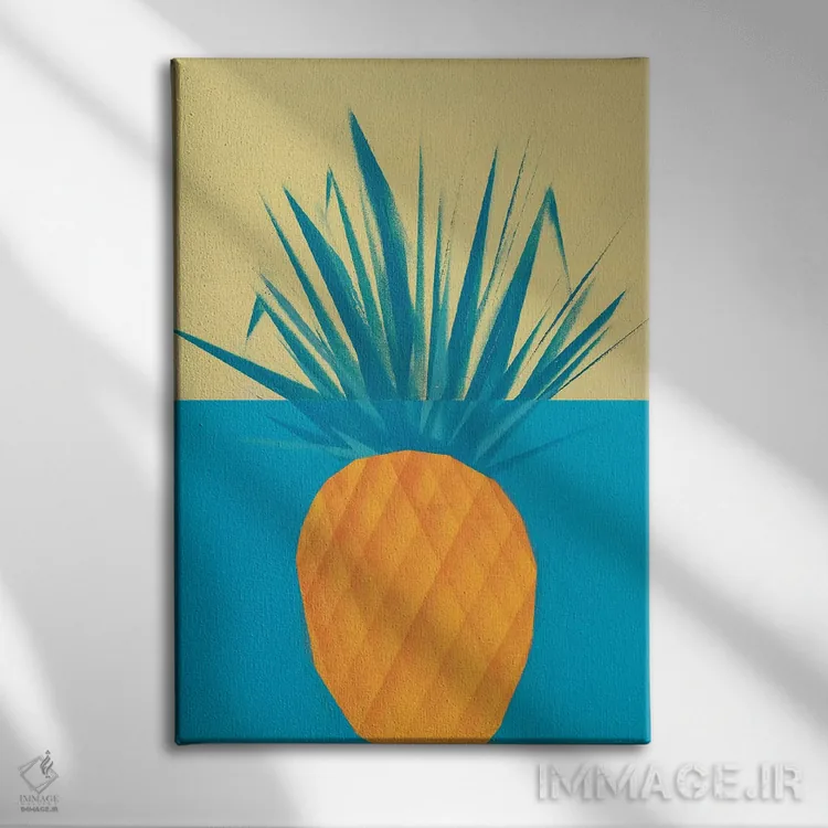 تابلو دکوراتیو آناناس اثر وی کالونتو - نمای روبهرو روی دیوار