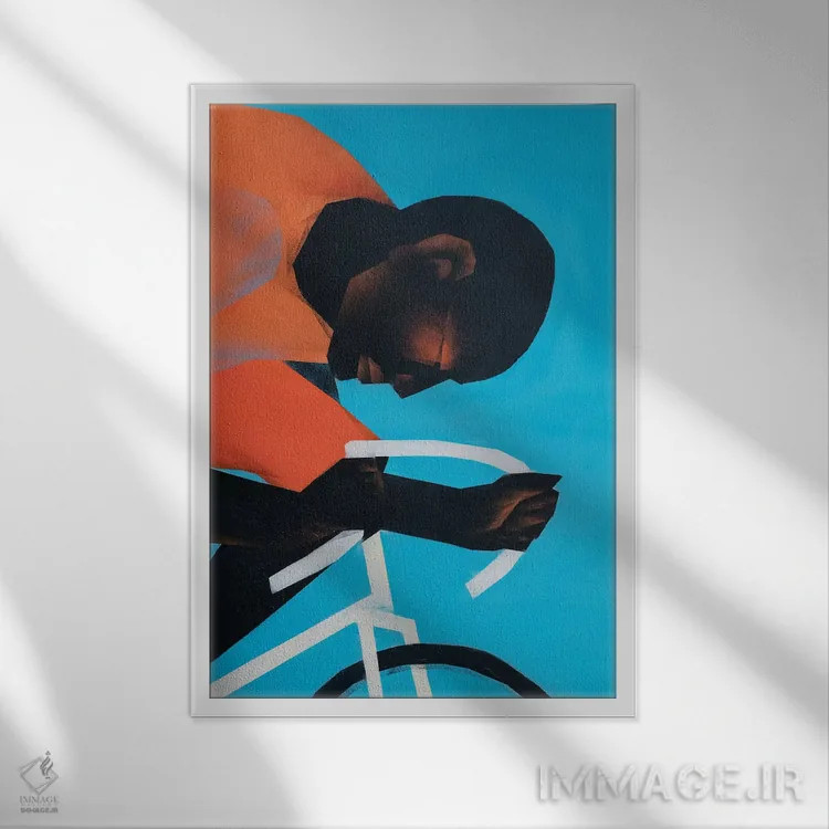 تابلو مدرن میجر I اثر وی کالونتو - نمای قابدار سفید