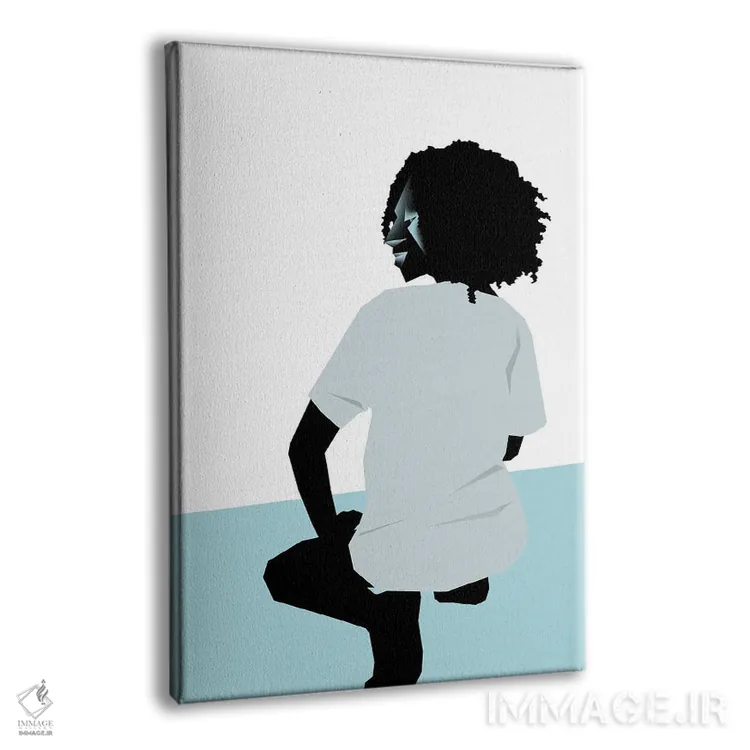 تابلو دکوراتیو ساحل سرد اثر وی کالونتو - نمای پرسپکتیو محصول