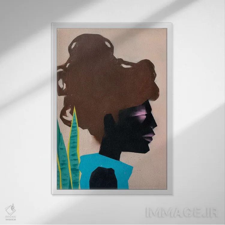 تابلو دکوراتیو انتظار اثر وی کالونتو - نمای قابدار سفید