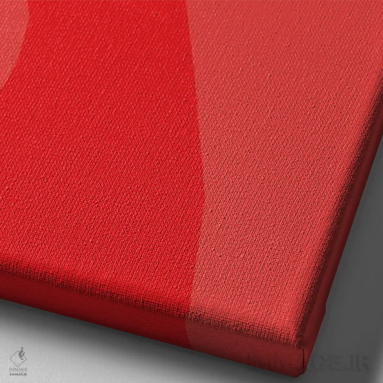 تابلو دکوراتیو زن خورشید سرخ اثر وی کالونتو - نمای نزدیک بافت بوم