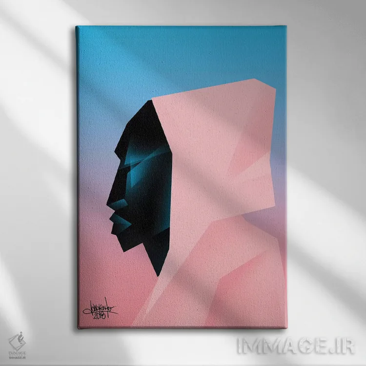 تابلو دکوراتیو فضا همان مکان است II اثر وی کالونتو - نمای روبهرو روی دیوار
