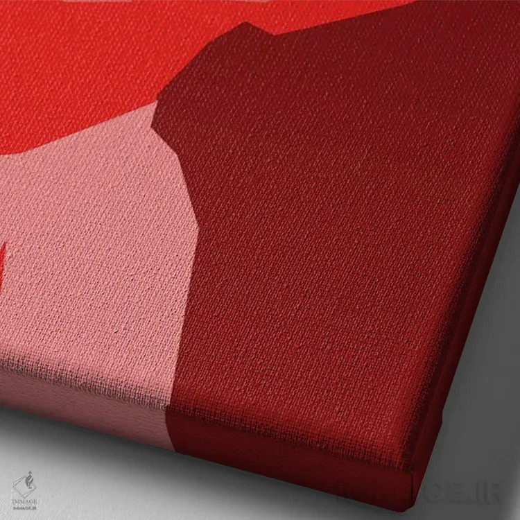 تابلو دکوراتیو شفق قطبی اثر وی کالونتو - نمای نزدیک بافت بوم