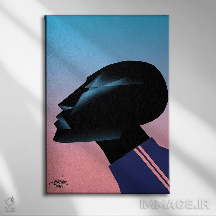 تابلو دکوراتیو فضا همان مکان است I اثر وی کالونتو - نمای روبهرو روی دیوار