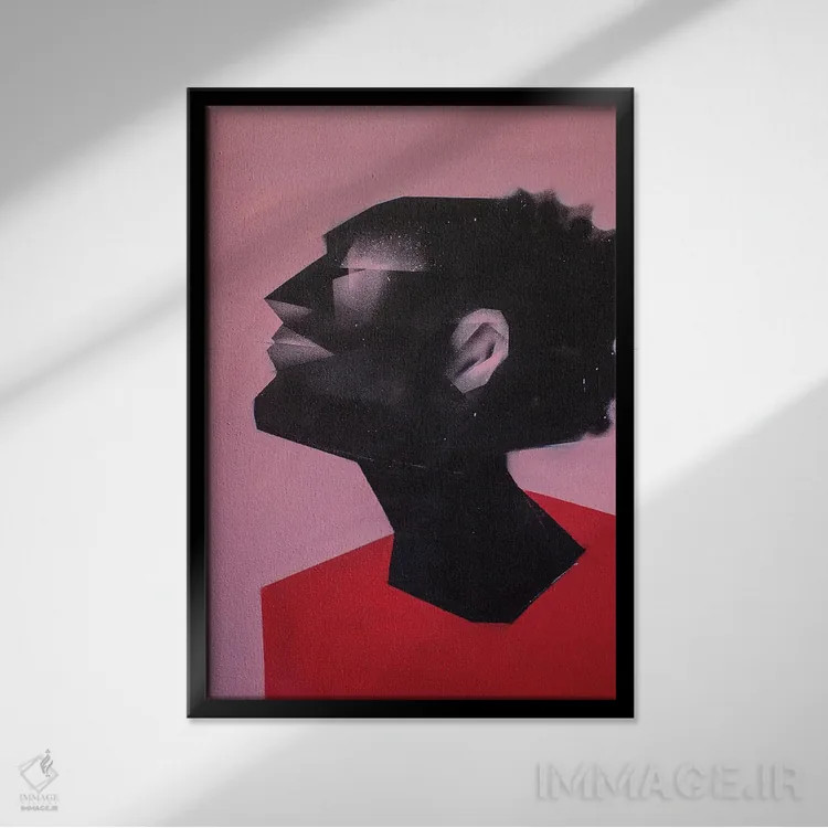 تابلو دکوراتیو باد تازه اثر وی کالونتو - نمای قابدار مشکی