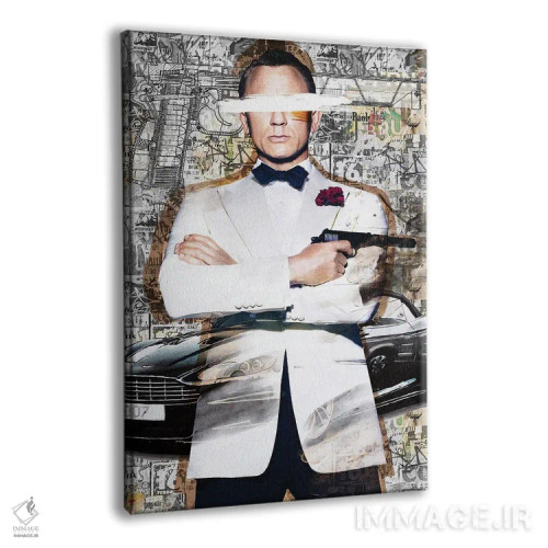 تابلو دکوراتیو ۰۰۷ باند اثر کارولین وندلین - نمای پرسپکتیو محصول