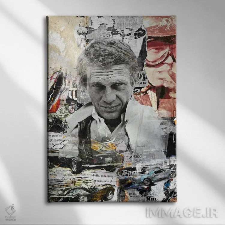 تابلو دکوراتیو مک کویین اثر کارولین وندلین - نمای روبهرو روی دیوار