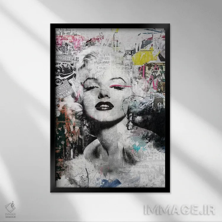 تابلو دکوراتیو داستان روی جلد V اثر کارولین وندلین - نمای قابدار مشکی