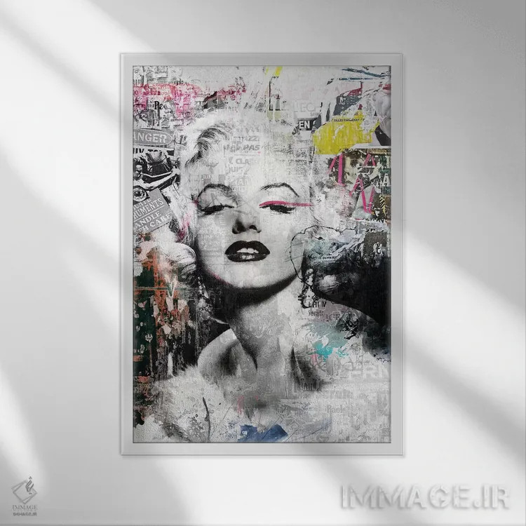 تابلو دکوراتیو داستان روی جلد V اثر کارولین وندلین - نمای قابدار سفید