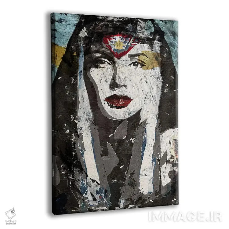 تابلو دکوراتیو واندروومن اثر کارولین وندلین - نمای پرسپکتیو محصول