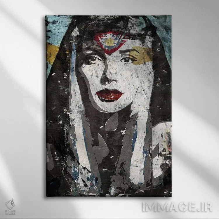 تابلو دکوراتیو واندروومن اثر کارولین وندلین - نمای روبهرو روی دیوار