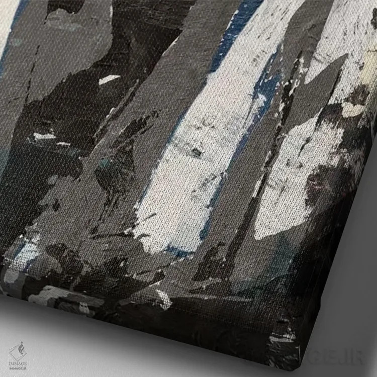 تابلو دکوراتیو واندروومن اثر کارولین وندلین - نمای نزدیک بافت بوم