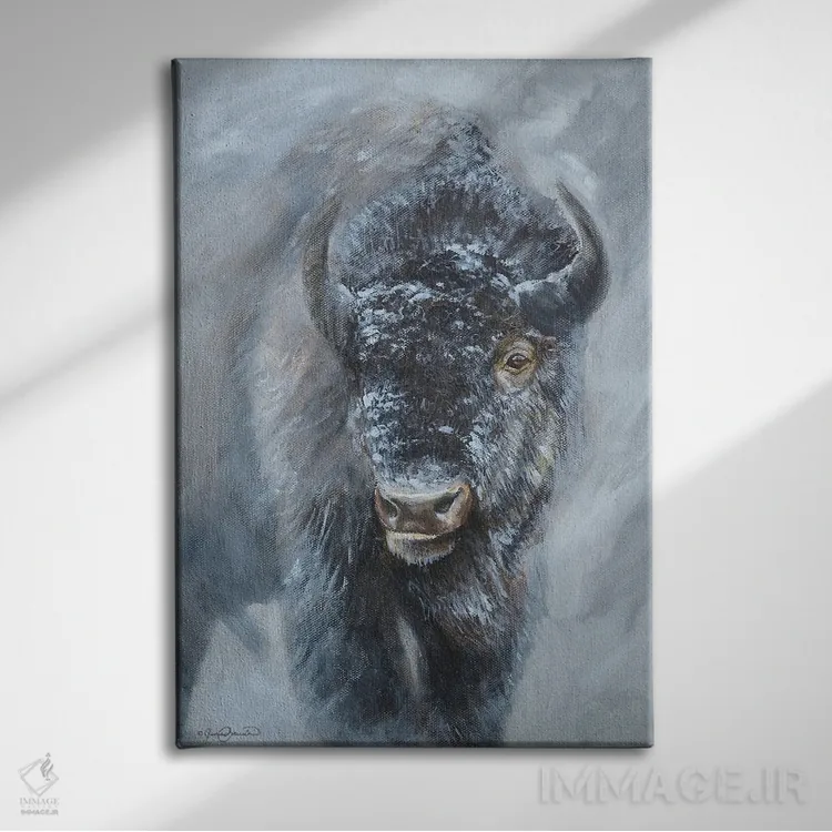 تابلو دکوراتیو بیش از اندازه کنجکاو اثر جیمز کوروین - نمای روبهرو روی دیوار