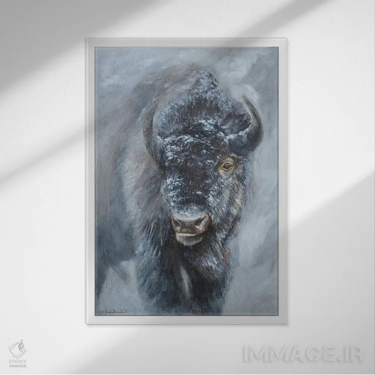 تابلو دکوراتیو بیش از اندازه کنجکاو اثر جیمز کوروین - نمای قابدار سفید