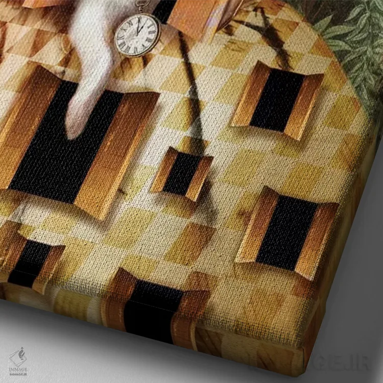 تابلو دکوراتیو سلام آلیس اثر کاترین ولز-استاین - نمای نزدیک بافت بوم